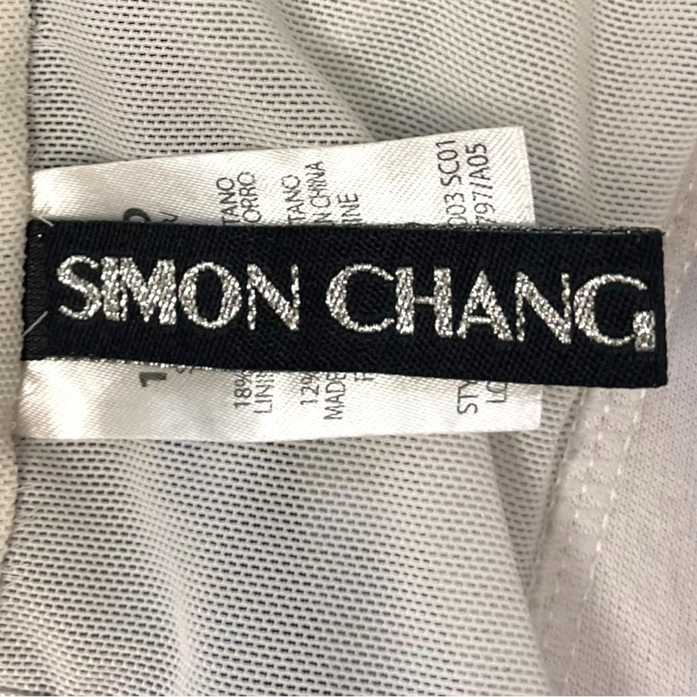 Simon Chang Two-Piece Tankini Swimsuit in Neutral Black, Tan & Gold - Picture 15 of 15